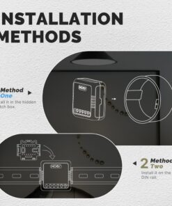 Relè Passo Passo Mini Interruttore ZigBee 3.0, 2 Canali 10A TUYA, Smart Life 10A AC 90-250V 50/60HZ 2200W 40X40X18mm IP20
