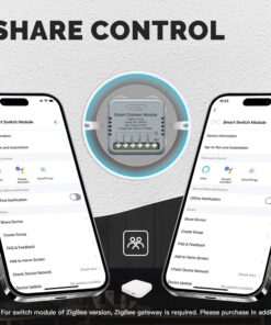 Mini Triac Dimmer ZigBee 3.0, 2 Canali 1A, TUYA, Smart Life, AC 90-250V 50/60HZ 2X100W 40X40X18mm IP20