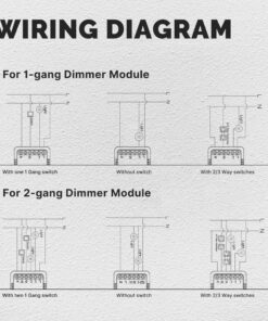 Mini Triac Dimmer ZigBee 3.0, 2 Canali 1A, TUYA, Smart Life, AC 90-250V 50/60HZ 2X100W 40X40X18mm IP20