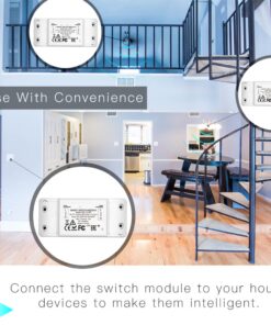 Interruttore WIFI 2.4G + RF 433MHz 10A TUYA, Smart Life 10A AC 90-250V 50/60HZ 2200W