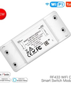 Interruttore WIFI 2.4G + RF 433MHz 10A TUYA, Smart Life 10A AC 90-250V 50/60HZ 2200W