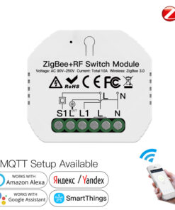 Relè Passo Passo Interruttore Smart ZigBee RF433 2 In 1 ZigBee, RF 433MHz TUYA, Smart Life 10A AC 90-250V 50/60HZ 2200W SHZ104Z IP20