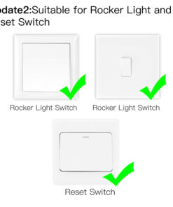 Relè Passo Passo Interruttore Smart ZigBee RF433 2 In 1 ZigBee, RF 433MHz TUYA, Smart Life 10A AC 90-250V 50/60HZ 2200W SHZ104Z IP20