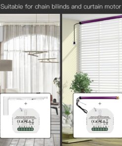 Modulo Tapparelle ZigBee 3.0 + RF 433MHz, TUYA, Smart Life, 2A, AC 90-250V, 50/60HZ, 500W, 52X47X18mm, IP20, SHZ108ZR