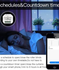 Modulo Tapparelle ZigBee 3.0 + RF 433MHz, TUYA, Smart Life, 2A, AC 90-250V, 50/60HZ, 500W, 52X47X18mm, IP20, SHZ108ZR