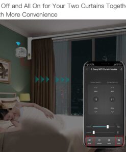 Modulo Tapparelle WIFI 2.4G + BLE, 2 Canali, Bluetooth BLE Mesh, TUYA, Smart Life, 2A, AC 90-250V, 50/60HZ, 500W, 52X47X18mm, IP20