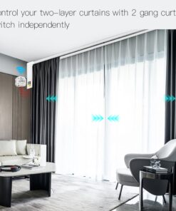 Modulo Tapparelle WIFI 2.4G + BLE, 2 Canali, Bluetooth BLE Mesh, TUYA, Smart Life, 2A, AC 90-250V, 50/60HZ, 500W, 52X47X18mm, IP20