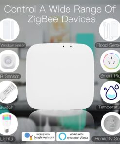 Gateway Con Cavo, ZigBee 3.0, TUYA, Smart Life, 1A, 5V, 94X94X22mm, IP20, SHZ3301
