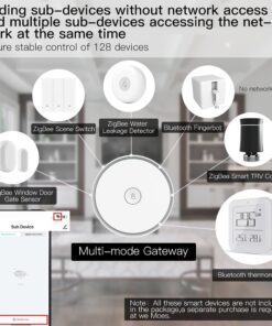 Gateway ZigBee 3.0 + Bluetooth BLE Mesh + Allarme, Smart Life, 1A, 5V, 92X92X40mm, IP20, SHZ3302