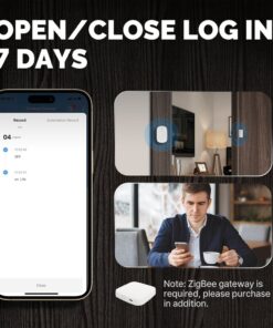 Mini Sensore Magnetico Protocollo ZigBee 3.0 Per Porta e Finestra TUYA, Smart Life 3V Con Pile CR2032