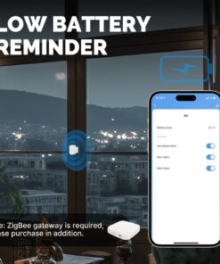 Mini Sensore Magnetico Protocollo ZigBee 3.0 Per Porta e Finestra TUYA, Smart Life 3V Con Pile CR2032