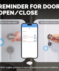 Mini Sensore Magnetico Protocollo ZigBee 3.0 Per Porta e Finestra TUYA, Smart Life 3V Con Pile CR2032