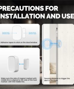 Mini Sensore Magnetico Protocollo ZigBee 3.0 Per Porta e Finestra TUYA, Smart Life 3V Con Pile CR2032