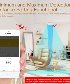 Sensore Presenza Persone, ZigBee 3.0, TUYA, Smart Life AC 90-250V, 50/60HZ, 93X93X30mm, IP20, SHZ3434