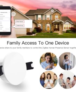 Sensore Presenza Persone, ZigBee 3.0, TUYA, Smart Life AC 90-250V, 50/60HZ, 93X93X30mm, IP20, SHZ3434