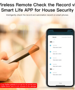 Sirena Allarme ZigBee Protocollo ZigBee 3.0 TUYA, Smart Life, Sonoro e Visivo, 5V 1A IP20,68X68X33mm