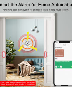 Sirena Allarme ZigBee Protocollo ZigBee 3.0 TUYA, Smart Life, Sonoro e Visivo, 5V 1A IP20,68X68X33mm