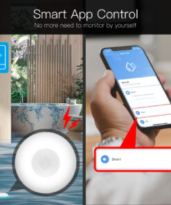 Sensore Perdita Acqua Rilevatore di Allagamento ZigBee Protocollo ZigBee 3.0 TUYA, Smart Life CR2032 IP66 Ø50x17mm