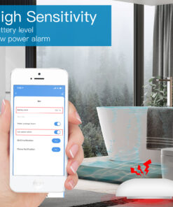 Sensore Perdita Acqua Rilevatore di Allagamento ZigBee Protocollo ZigBee 3.0 TUYA, Smart Life CR2032 IP66 Ø50x17mm