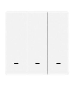 Telecomando Interruttore Protocollo ZigBee 3.0, 3 Tasti, TUYA, Smart Life 3V Con Pile CR2032, Bianco