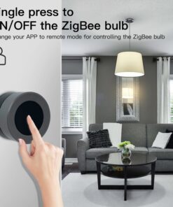 Telecomando Interruttore Magnetico Slim Rotonda, Protocollo ZigBee 3.0, TUYA, Smart Life 3V Con Pile CR2032