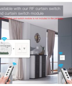 Telecomando Wireless RF 433MHz per Tende e Tapparelle Elettriche, 3 Tasti Per 1 Scena, APP Tuya/Smart Life, Alimentazione a Batteria LR23A (Esclusa), Design Compatto 109x36mm SH1901