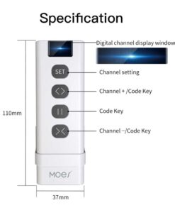 Telecomando Interruttore Wireless RF 433MHz TUYA, Smart Life BATTERIA LR23A , 4 Tasti 9 Scene SH1909