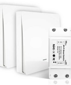 Telecomando Interruttore 1 Tasto, RF 433MHz, TUYA, Smart Life, 3V Con Pile CR2032, 86x86x16mm, IP20, SH4491