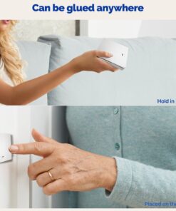 Telecomando Interruttore 1 Tasto, RF 433MHz, TUYA, Smart Life, 3V Con Pile CR2032, 86x86x16mm, IP20, SH4491