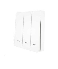 Telecomando Interruttore RF 3 Tasti, RF 433MHz, TUYA, Smart Life, 3V Con Pile CR2032, 86X86X16mm, IP20, SH4493