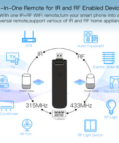 Telecomando USB Smart Controller Remote WIFI IR RF433 RF315 WIFI,IR,RF433,RF315 TUYA, Smart Life 5V USB IP20 114X30X10mm