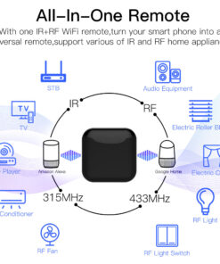 Telecomando Smart Controller Remote WIFI IR RF433 RF315 WIFI,IR,RF433,RF315 TUYA, Smart Life 5V IP20 68x68x27mm