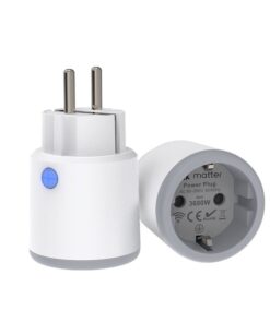 Presa Smart MATTER WiFi Presa Schuko Spina EU 220V 16A Timer Monitoraggio Consumo Compatibile Con Alexa Google Home MU0016