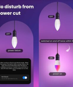 Lampada Led Matter E14, RGB+CW, Matter WIFI 2.4G TUYA, Smart Life, Apple Home, Google Home, Alexa, SmartThings, AC 90-250V, 50/60HZ, 6W, 37X106mm, IP20, MU11406