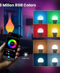 Lampada Led Matter E27, RGB+CW, Matter WIFI 2.4G TUYA, Smart Life, Apple Home, Google Home, Alexa, SmartThings AC 90-250V, 50/60HZ, 9W, 60X117mm, IP20, MU12709