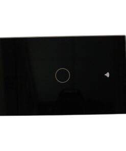 Interruttore Led Dimmer Taglio Di Fase, Pannello Touch 1 Tasto, Colore Nero, WIFI + Bluetooth, APP TUYA Smart Life, 220V 10A, 120X72X38mm Per Scatola 503, IP20