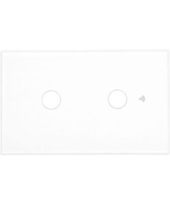 Interruttore Led Dimmer Taglio Di Fase, Pannello Touch 2 Tasti, Colore Bianco, WIFI + Bluetooth, APP TUYA Smart Life, 220V 10A, 120X72X38mm Per Scatola 503, IP20