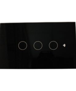 Interruttore Led Dimmer Taglio Di Fase, Pannello Touch 3 Tasti, Colore Nero, WIFI + Bluetooth, APP TUYA Smart Life, 220V 10A, 120X72X38mm Per Scatola 503, IP20