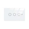 Interruttore Da Parete Touch 3 Tasti, WIFI 2.4G Matter, TUYA, Smart Life,Apple Home, Google Home, Alexa, SmartThings, 10A, AC 90-250V, 50/60HZ, 120X72X38mm, IP20, Bianco