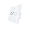 Interruttore Da Parete Touch 3 Tasti, WIFI 2.4G+BLE+RF 433MHz, Bluetooth BLE Mesh TUYA, Smart Life, 10A, AC 90-250V, 50/60HZ, 86X86X30mm Per Scatola 502, IP20, Bianco, SH9443W