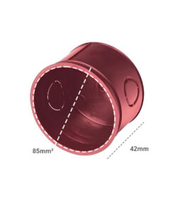 Scatola tonda da incasso Ø 85x42 mm, IP40, ideale per installazioni elettriche interne