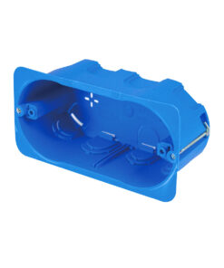 Scatola rettangolare per pareti leggere in cartongesso, 137x70x50 mm, 4 posti, ideale per installazioni elettriche interne FG10254