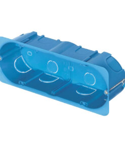 Scatola rettangolare per pareti leggere in cartongesso, 6 posti, ideale per installazioni elettriche interne FG10257