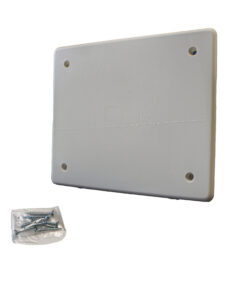 Coperchio per cassette di derivazione da incasso, 118x96 mm, ideale per protezione e copertura di impianti elettrici, PT02