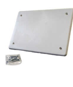 Coperchio per cassette di derivazione da incasso, 154x98 mm, ideale per protezione e copertura di impianti elettrici, PT04