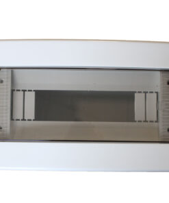 Centralino da parete 12 moduli, bianco IP40, 270x190x100 mm, RAL 9016, ideale per installazioni elettriche domestiche e industriali