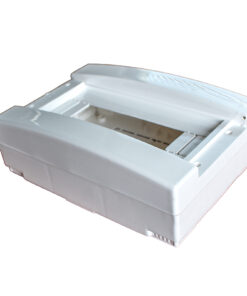 Centralino da parete senza portello 12 moduli, grigio RAL 7035, 1250x215x95 mm, IP40, ideale per installazioni elettriche interne