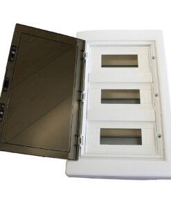 Centralino da parete 36 moduli, bianco IP40, 400x400x120 mm, RAL 9016, ideale per installazioni elettriche domestiche e industriali