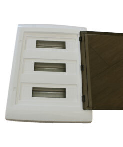 Centralino da parete 54 moduli, bianco IP40, 400x550x120 mm, RAL 9016, ideale per installazioni elettriche domestiche e industriali