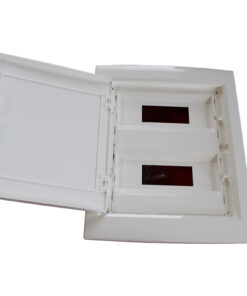 Centralino da incasso con portello cieco e telaio estraibile, 24 moduli, 330x420x80 mm, bianco, ideale per installazioni elettriche interne